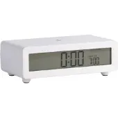Karlsson Berlin LCD Wekker | 8x4.5x7cm | Wit