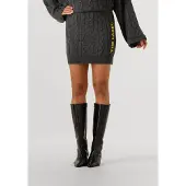 Alix The Label Dames Rokken Ladies Knitted Cable Skirt - Donkergrijs - Maat M