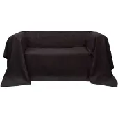 vidaXL Bankhoes 210x280 cm microsuède bruin