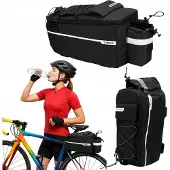 TRX Grote Thermische Fietsbagagedragertas 9L - Zwart