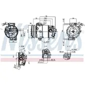 Nissens Airco-compressor NIS 891136