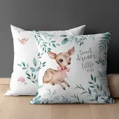 Mayamoo Katoenen Kussensloop 40x40cm - Bosdieren Print - OEKO-TEX