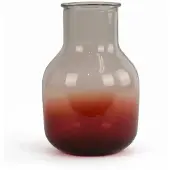 Lolaa Vaas Granada gerecycled glas rood Ø20x30cm