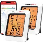 ThermoPro TP350-2 Draadloze thermo- en hygrometer Wit