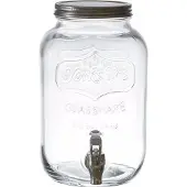 Home Deco Factory Glazen drankdispenser van , 4 liter
