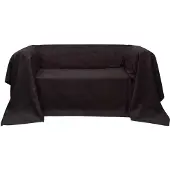 vidaXL Bankhoes 270x350 cm microsuède bruin