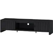 En.casa Tv-meubel Lukkodso 150x40x40 cm zwart met houtnerf []