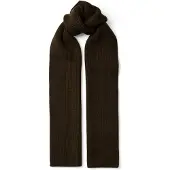 Selected 100% Merinowol Sjaal Heren Bruin ONE SIZE