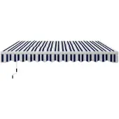 Outsunny luifel - met handslinger - polyester - blauw