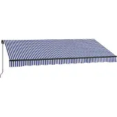 Outsunny Markise mit Handkurbel und Befestigungsmaterial für verschiedene Oberflächen 840-264V08