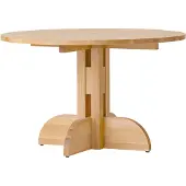 Audo Copenhagen Puffin eettafel eiken massief naturel Natuurlijk eiken, Ø120 cm
