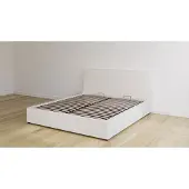 Emma Original Storage Bed 160x200 cm – Lichtgrijs- Klassiek Hoofdbord