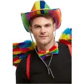 Merkloos Cowboyhoed Pride Regenboog Cowboy Hoed