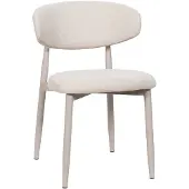 Giga Meubel Eetkamerstoel Alexia Beige/Beige - - Set van 2