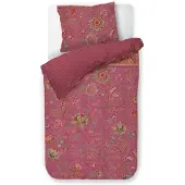 Pip studio Dekbedovertrek Mumbai Evening Dark Pink Percal-140 x 200 / 220 cm | 1-Persoons