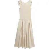 Comma Jurk beige