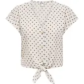 ONLY Blouse 'ONLEmmia' ecru / zwart