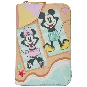 Loungefly Mickey &amp; Minnie Beach Fun Portemonnee