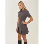 Hiccups for Kids Polo Kraag Plisségordijn Mini-jurk