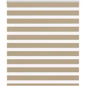 vidaXL Zebra Blind 135x150 cm stofbreedte 130,9 cm polyester zandbruin