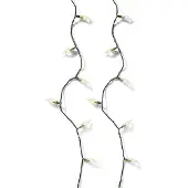 Lumineo Kerstboomkaarsen op batterijen | Vintage | 4.9 meter | Warm Wit | 16 lampjes |