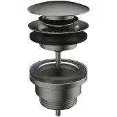 Laufen - Afvoerplug, Click-clack, geborsteld staal H3709890901041