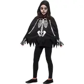 Smiffy Skelet Pakje Kind Halloween Zwart Wit
