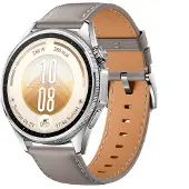 Huawei WATCH GT 7 46 mm /EasyCross grijs leer band / Batterijduur tot 21 dagen / GPS / ECG /Compatibel met iOS en Android