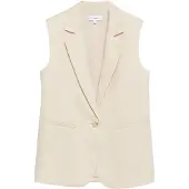 Comma Gilet crème
