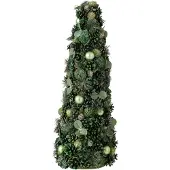 J-Line Kegel met dennenappels - groen - large