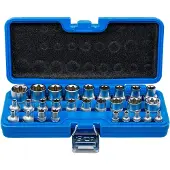 Bgs 70099 Dopsleutelset E-profiel (1/4") / (1/2") E4 - E24 38-dlg.