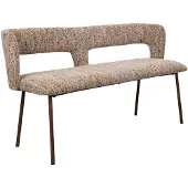 White Label Eetkamerbank Chelsea Brown