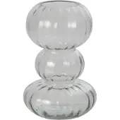 J-Line vaas - glas - transparant - small