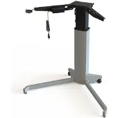 Worktrainer Conset 501-19 Elektrisch Zit-Sta Bureau 66-118 cm - Zilver
