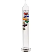 Out of the blue Glazen Galileo Thermometer - 28 cm - Temperatuurmeter