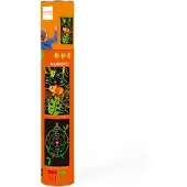 Scratch Magnetisch dartspel, jungle thema, groot formaat