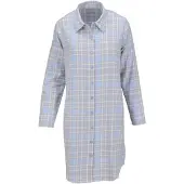 Ringella Flanellen dames nachthemd blauw | Maat 48