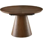 Giga Meubel Eettafel Sivan Walnoot Rond Uitschuifbaar 120-160cm