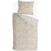 Walra katoenen 1-persoons dekbedovertrek 140x220 cm - ecru