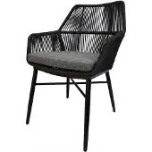 AVH-Collectie Chianti dining tuinstoel zwart rope - Gracebay 161