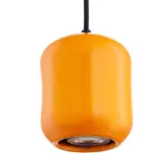 Sigma Hanglamp Ceramic Barell, geel / oranje, Woon-/ Eetkamer, Keramiek, hanglamp