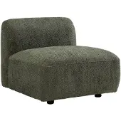 Vente-unique Fauteuil in groene boucléstof DANEPI