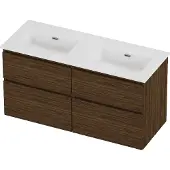 Proline Tribute Badmeubelset Porselein Elegant 120x46x62 cm Glans Wit Cabana Oak