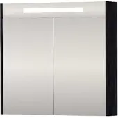 Proline SPK Premium Spiegelkast LED 80x14x74 cm Charcoal Oak