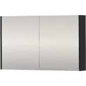 Proline SPK Xcellent Spiegelkast Dubbelzijdig 100x14x60 cm Mat Zwart