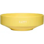 Design Letters Schüssel - Large - Favorit - Happy - Gelb - - One Size - Schüsseln