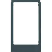 Hager Groot, hoekig, mat antraciet kunststof design frame - WD2217