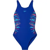 Speedo Placement Muscleback 1 Piece Swimsuit Kids