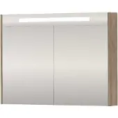 Proline SPK Premium Spiegelkast LED 100x14x74 cm Raw Oak