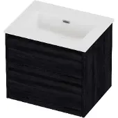 Proline Tribute Badmeubelset Porselein Elegant 60x46x54 cm Mat White Black Oak